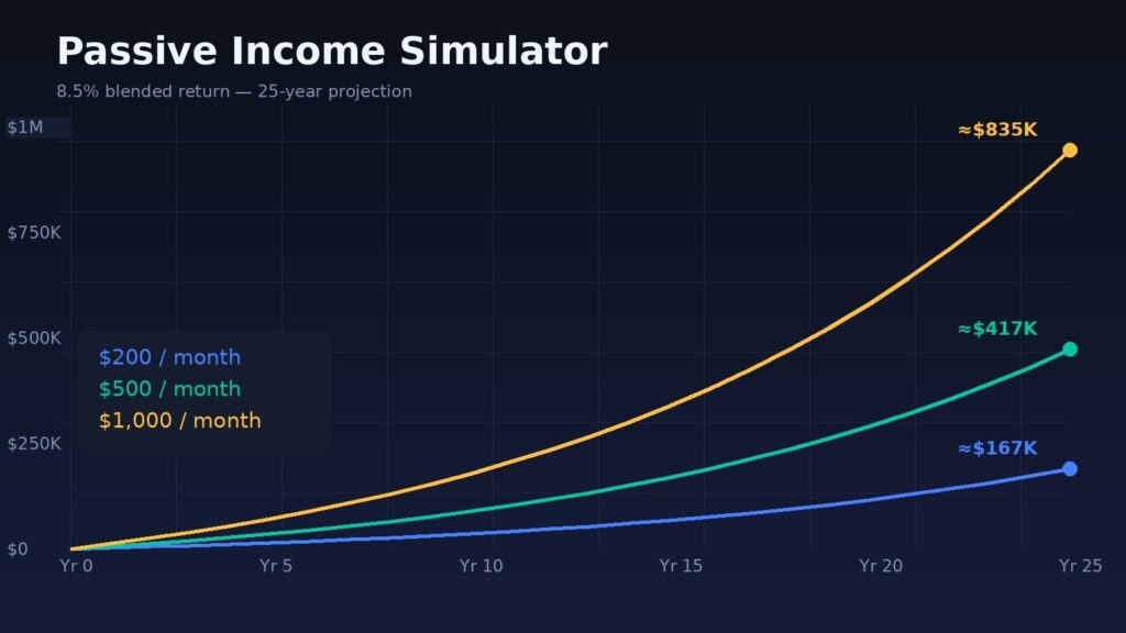 Passive Income Simulator: Run Your Numbers Before You Quit Anything
